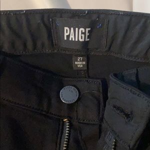 Paige skinny black jeans